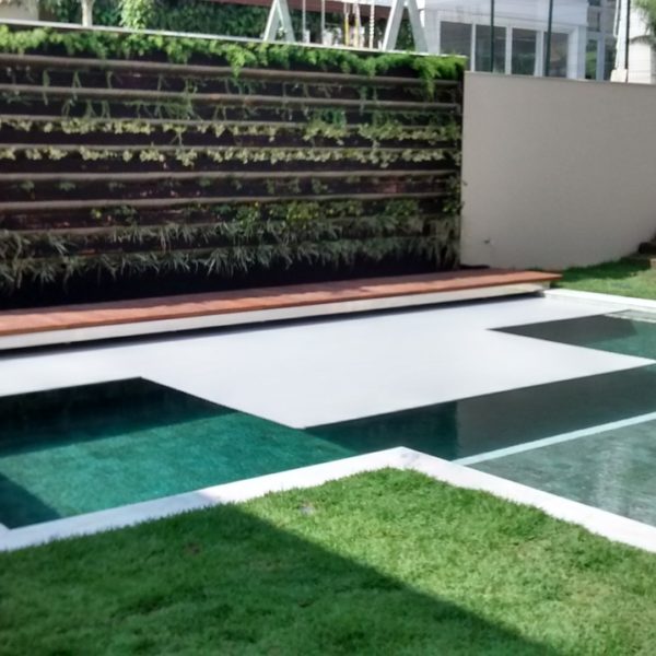 Capa Automática rolo interno e piscina com recorte